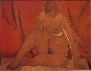 Kasimir Malevich The Female model Spain oil painting artist